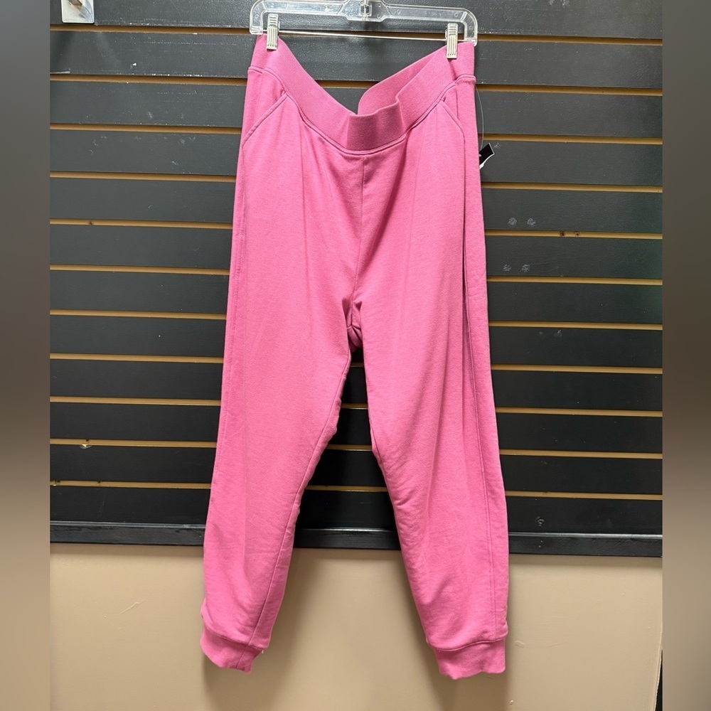 Eddie Bauer Pink Sherpa Lined Jogger Sweatpants Women’s XL NWT